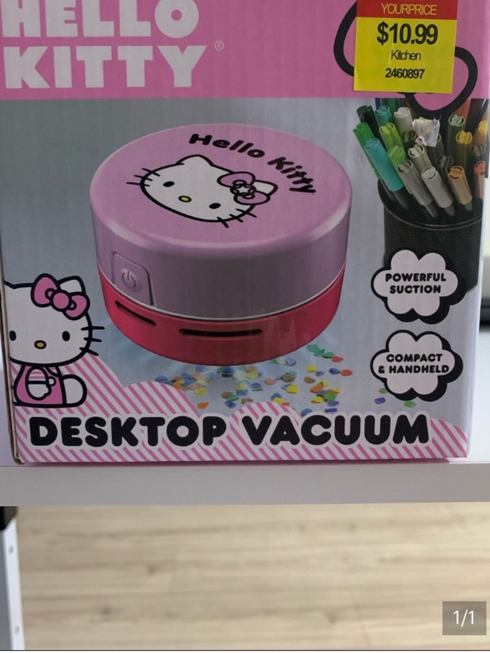 Hello Kitty Two-Tone Pink Desktop Mini Vacuum